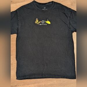Empyre Black Tee with Vibrant Graphic Design